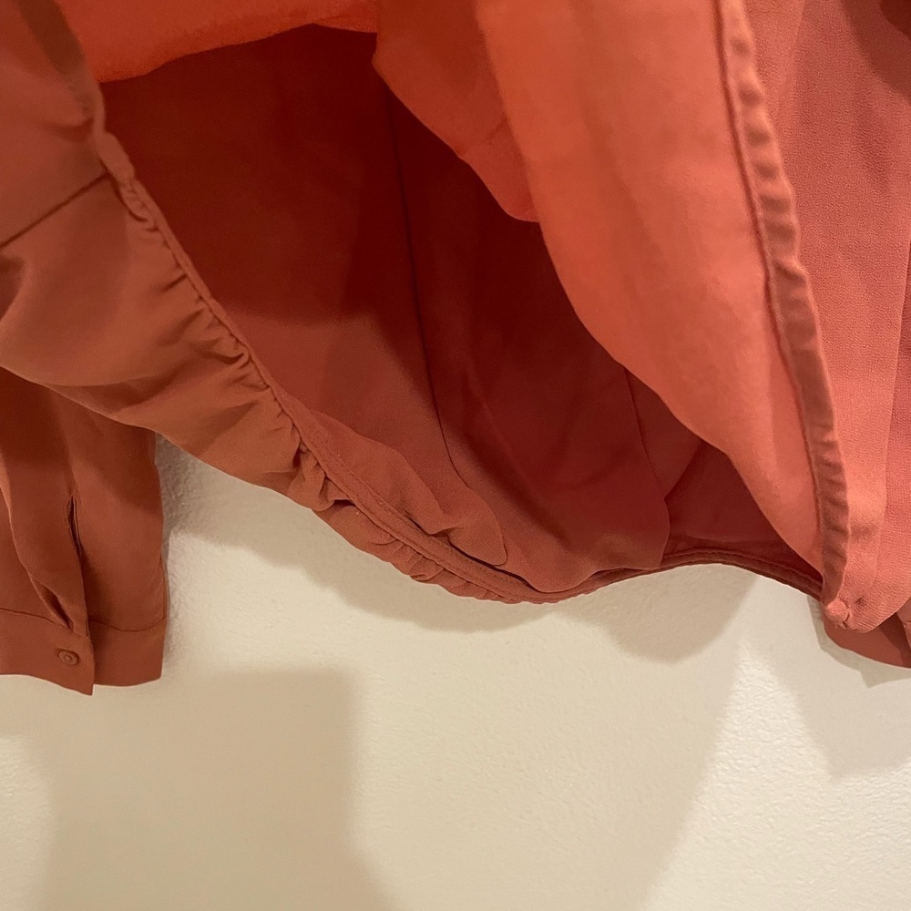 Forever 21 Rust Orange Wrap Blouse | Women’s Small​​​ - Picture 8 of 8
